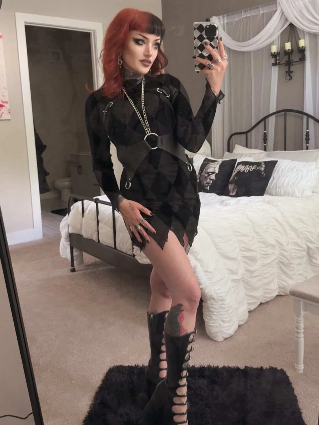 Andrea Corset Vegan Leather Chest Harness | Cactus Cult Leather